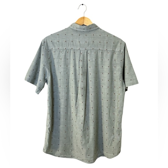 Katin Men’s Sage Short Sleeve Button-Up Shirt M Micro Print Casual Surf Style - Picture 2 of 9